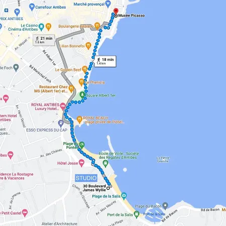 Cap D'antibes Et Terrasse Face A La Διαμέρισμα *