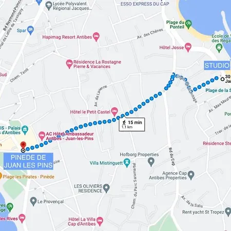 Cap D'antibes Et Terrasse Face A La Antibes